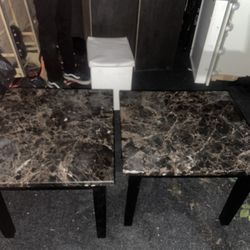 Marble Top Small End Tables