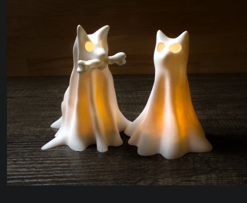 Light Up ghost Dog And Cats