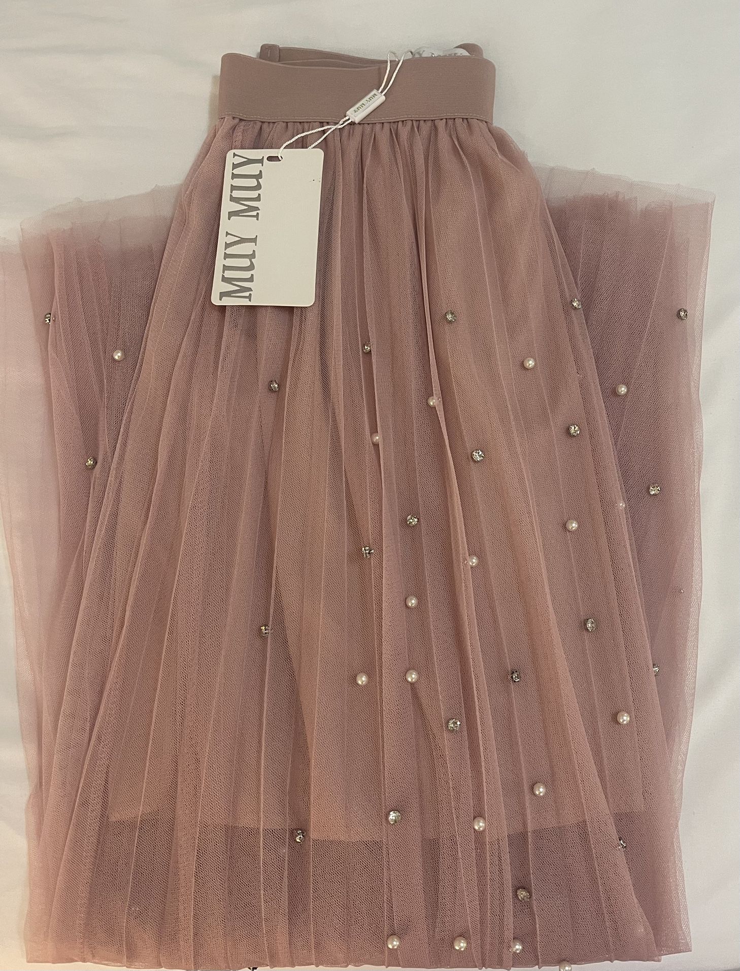 Pink Embellished Skirt