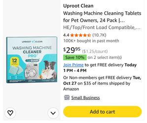 Uproot Clean Washing Machine Cleaner Pro 24 Pack