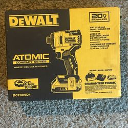Dewalt Atomic 20v 1/4 Driver Kit 