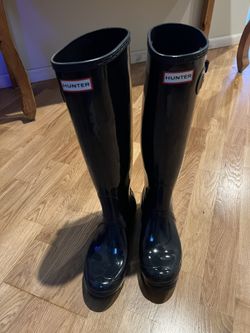Navy Blue HUNTER boots 