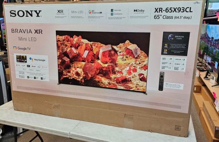 65 Inch Sony Tv Mini Led Smart 4K H C93CL smart 4K HDTV $55 down on financing free delivery