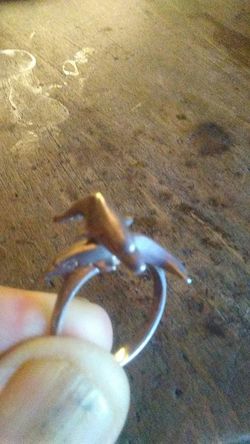 Nice ring sterling silver spinner ring