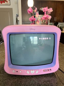 Pink Disney Princess CRT Television - READ DESCRIPTION
