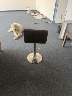 Leather bar stool