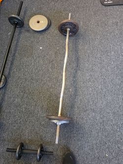 EZ Bar and Weights