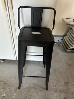 Black Metal Bar Stools
