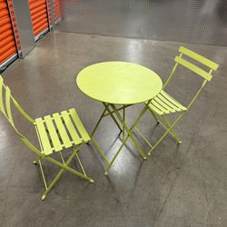 French Bistro Table And 2 Chairs