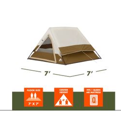Ozark Trail 3-Person Camping Tent, 7 x 7 ft