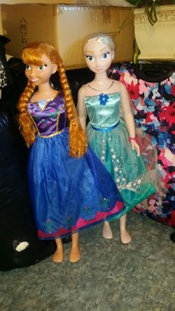 Ana y elsa dolls