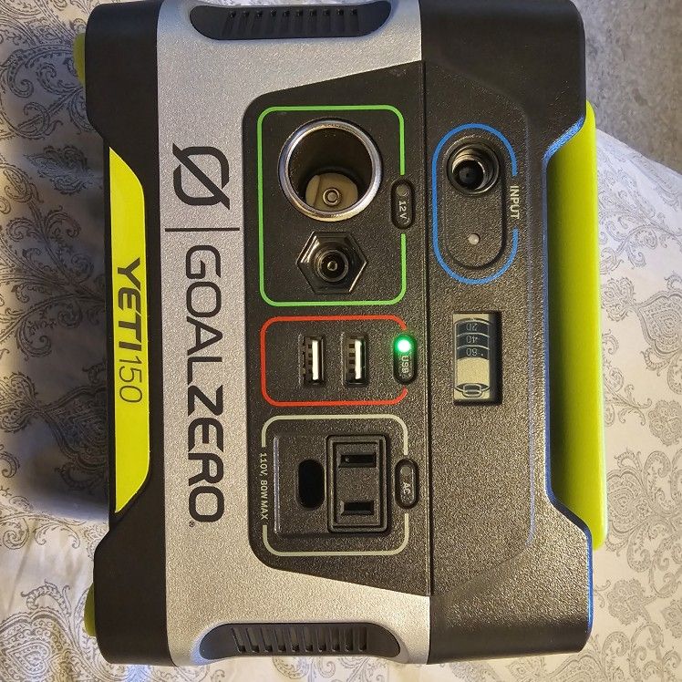 Yeti GOAL ZERO 150 Solar Power Bank Like New