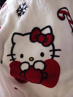 Hello Kitty Christmas Plush Blanket 