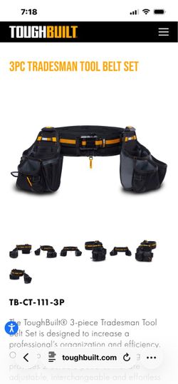 Tough built tool belt with pouches Brand New