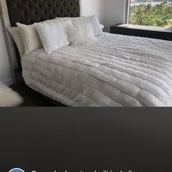 Bed Frame and Mattress, Queen 