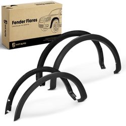 Fender Flares Compatible with Ford F-150 2009-2014 67" / 78.8" / 97.4" Fleetside Bed, Not Fit Raptor & Platinum Models, Matte Black Wheel Flare Cover 