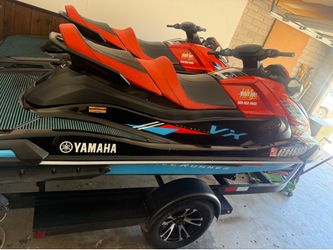 Jet skis for rent—equipped with Bluetooth audio.