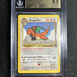 1999 Pokemon Game Black Star Promos #5 DRAGONITE First Movie Quad BGS 9.5+  True Gem Mint for Sale in La Mesa, CA - OfferUp