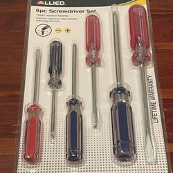 6 Pc Screwdriver Set