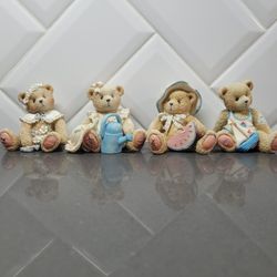 1993 P Hillman  Cherished Teddies 4 piece Set