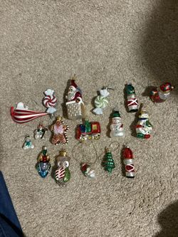 A Variety Of Christmas Ornaments