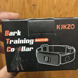 Bark training collar
