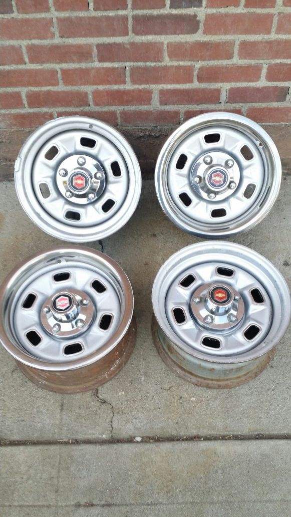 Chevy Rally wheels 14x6 43/4 5Lug
