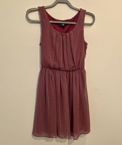 Iz Byer Red Pleated Smocked Sundress