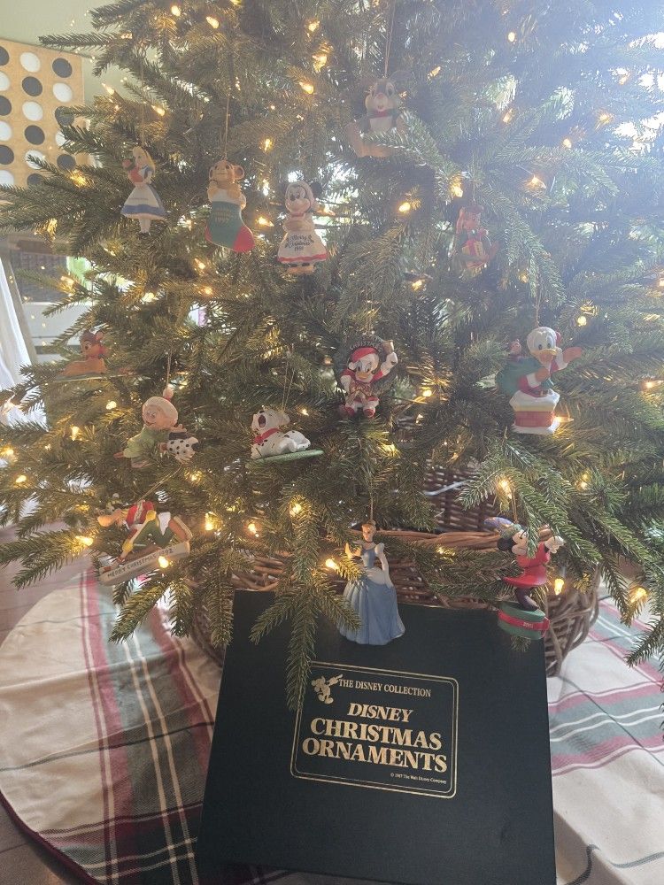 Disney glass year ornaments