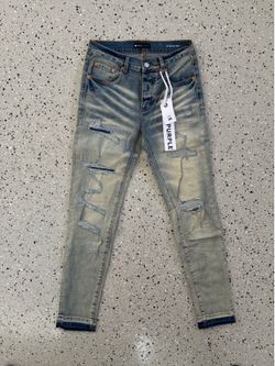 Light blue purple jeans