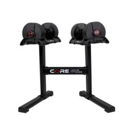 Adjustable Dumbbells & Stand - New/Pristine Condition