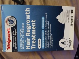 Minoxidil Topical Aerosol 5% (For Men) Hair Regrowth Treatment Easy Easy To Use Foam That's Unscented And Reactivates Hair Follicles To Stimulate Regr