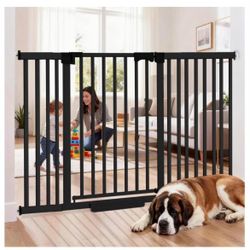 12. Ixaro 41" Extra Tall Dog Gate Indoor,30-62.5" Wide Heavy Duty Pet & Baby Gate for Doorways