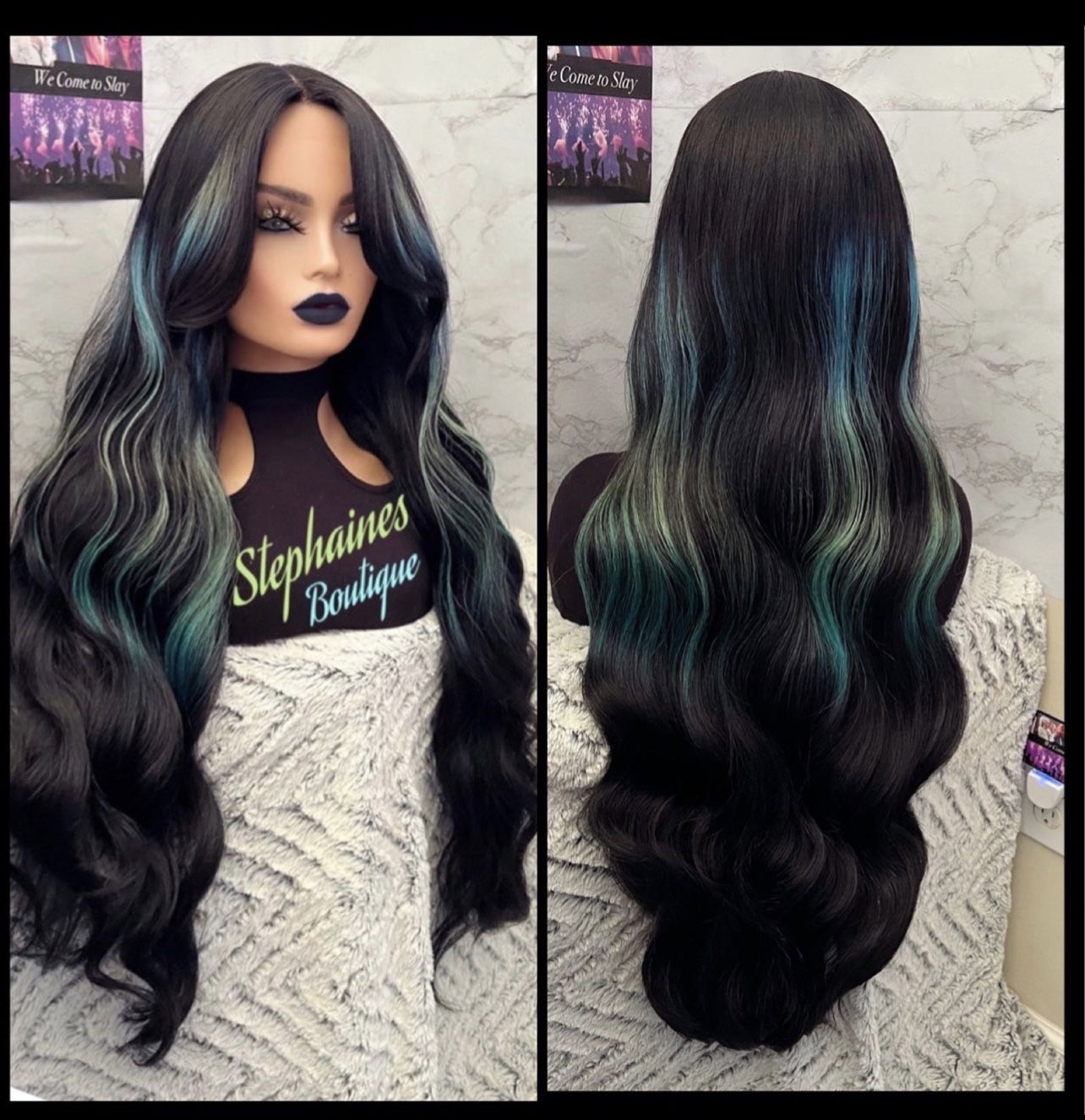 Human Hair Blended Lace Front Wig