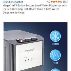 Mega Chef  5 Gall Bottom  Load  Water  Dispensador
