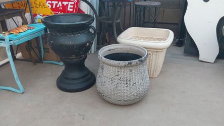 Lot of 3 Planter Pots - $35 for ALL Together