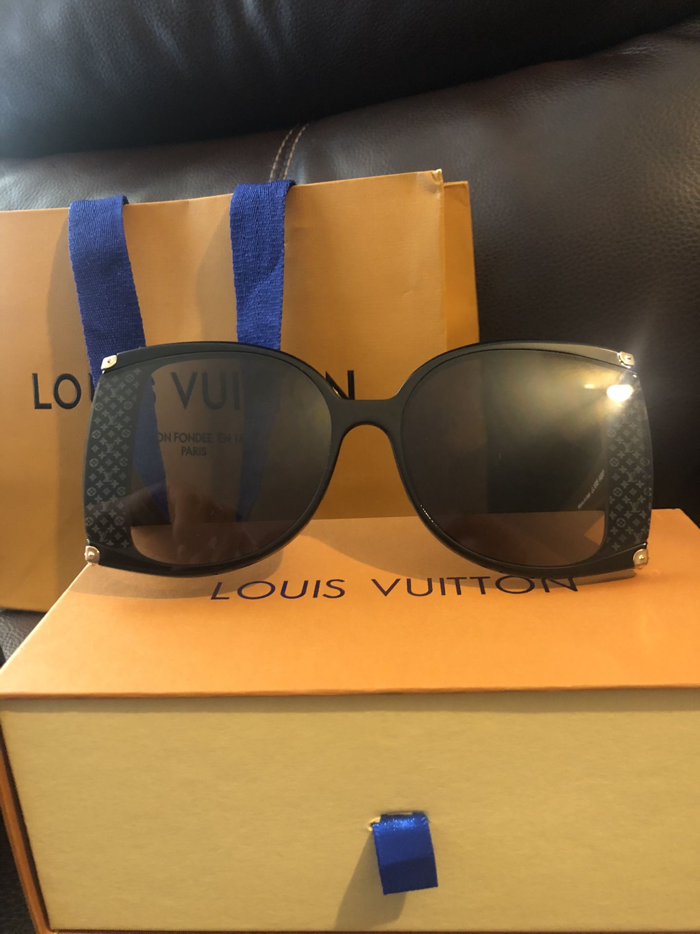 Please help me find these glasses. My girlfriend had a pair of LV sunglasses  that she loved and was heartbroken when they broke. Idk about designer  clothes but when we went to