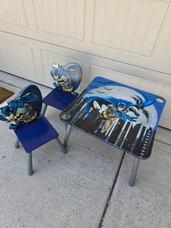 Kids Batman Table with 2 Chairs