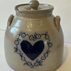 Salmon Falls Stoneware Pottery 1998 Large Jar w/ Lid