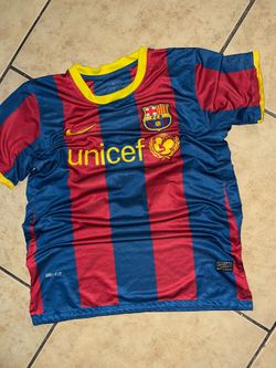 2010 barcelona Messi jersey unicef sponsored