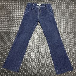 Vintage Forever 21 Jeans Wide Leg Dark Wash Low Rise Denim Adjustable Women’s 27