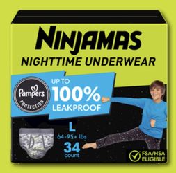 Pampers Ninjamas Nighttime Bedwetting Underwear 