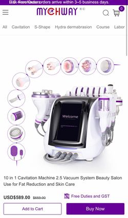 Mychway 10-in-1 Cavitation Beauty Machine