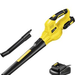 SnapFresh Cordless Leaf Blower with Battery & Charger, 20V Electric Leaf Blower for Lawn Care