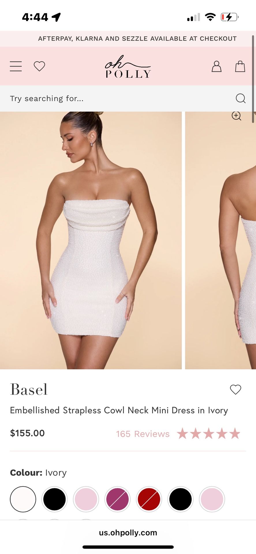 White oh polly mini dress