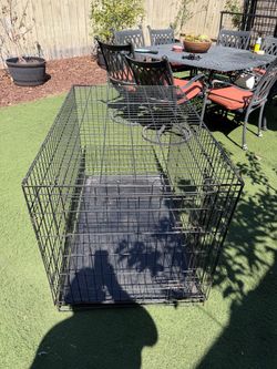 Large Wire Dog Crate with Tray