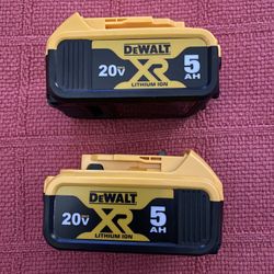 DEWALT 5.0 AH BATTERY DRILL $ 65 EACH 