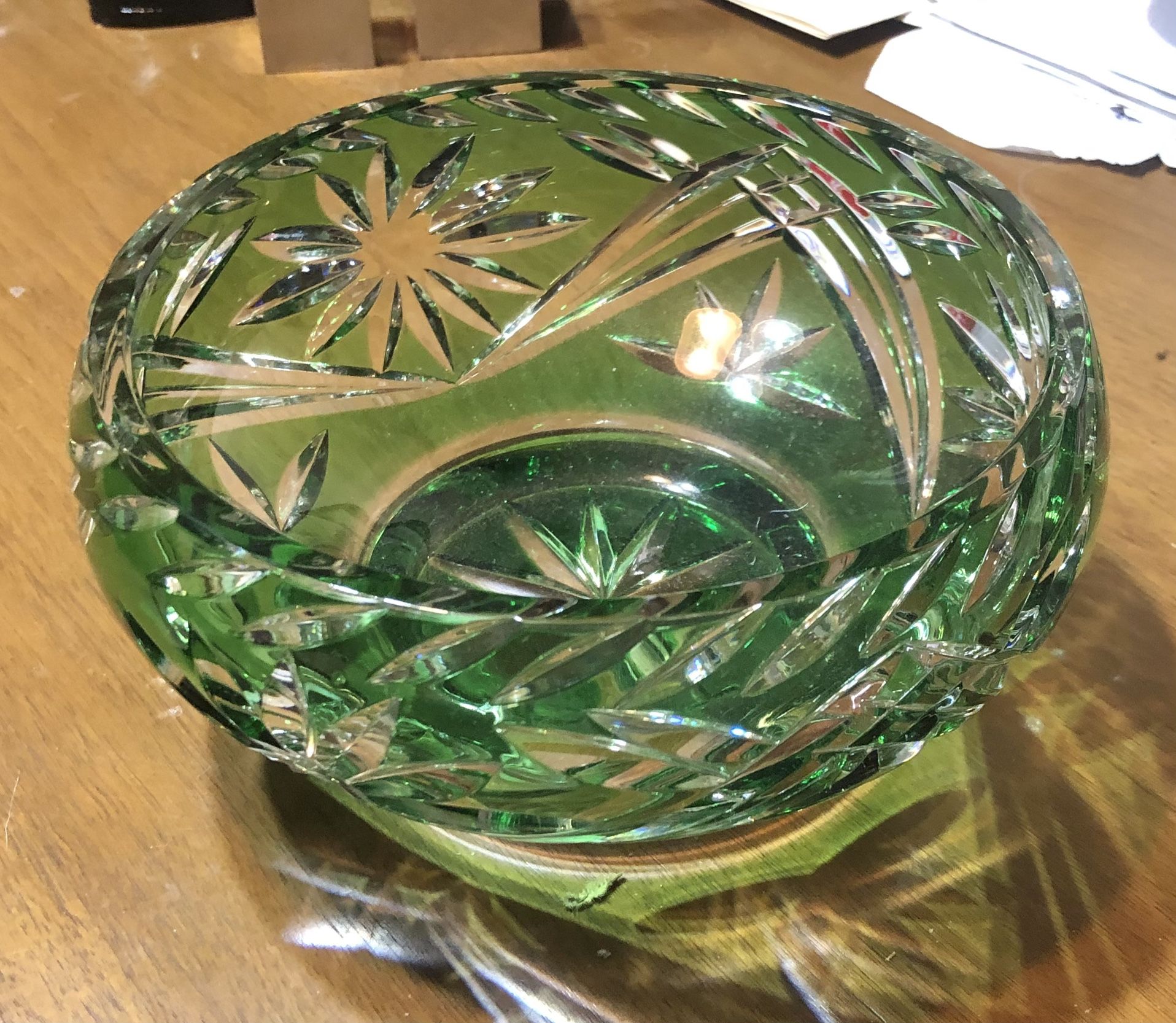 Green Crystal Bowl