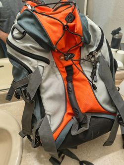 Ozark Trail Hiking Backpack Orange Gray