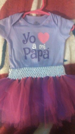 3-6 months handmade tulie onesie dresses